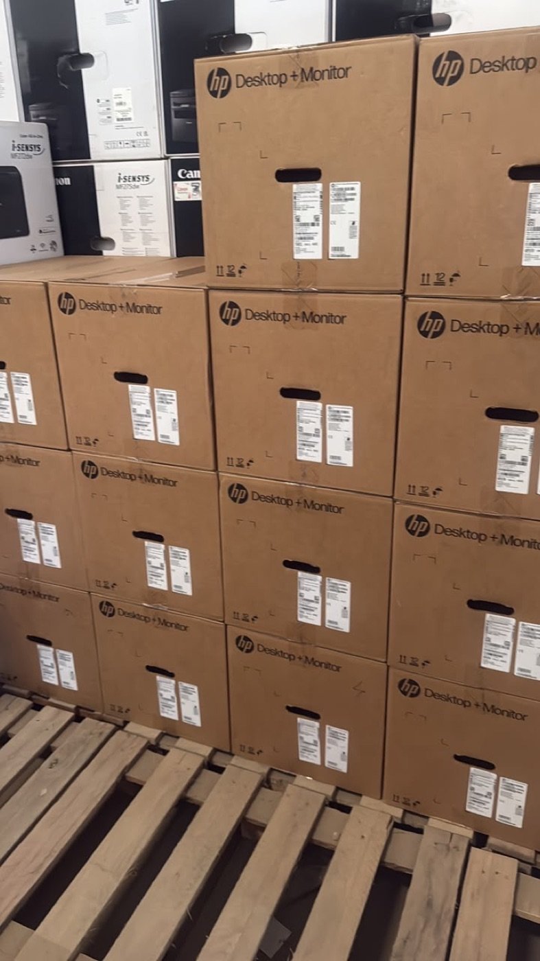 HP desktop and monitor stock held for institutional supply